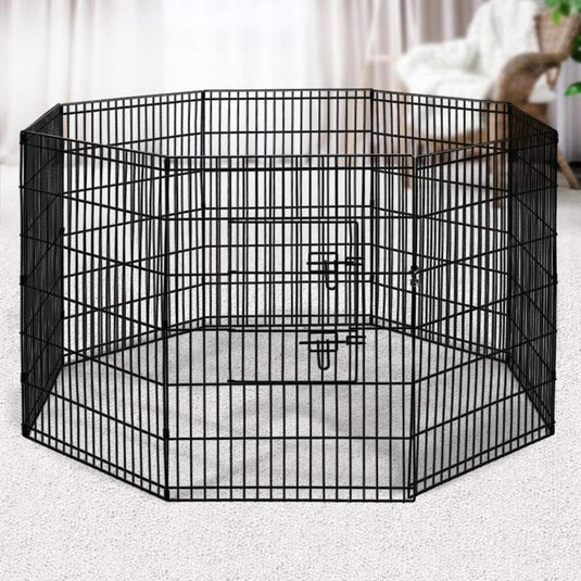 i.Pet Dog Playpen Pet Fence Exercise Cage Enclosure Play Pen 36inch 8 Panel