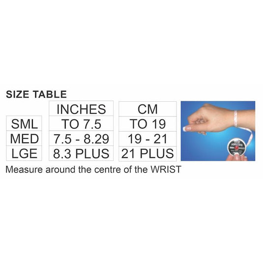 BodyAssist Contoured 4-Way Sports Elastic Wrist Support with Strap x 2 Bundle Small