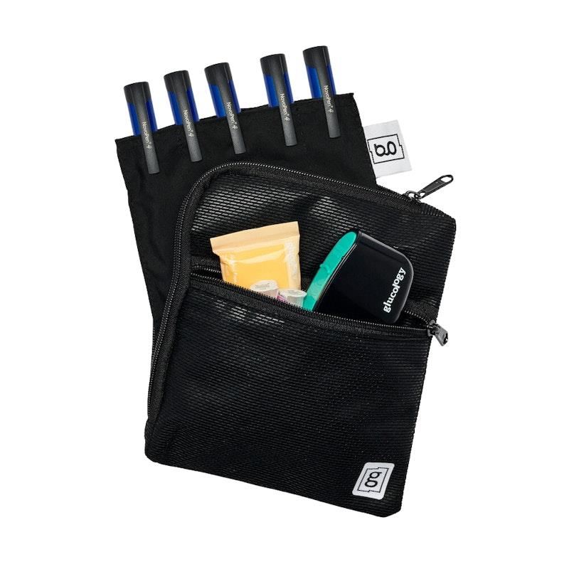 Load image into Gallery viewer, Glucology Insulin Cooler Bags 5 Pen Black
