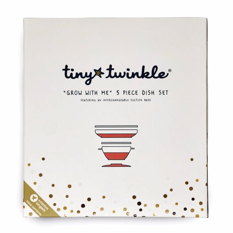 Load image into Gallery viewer, Tiny Twinkle "Grow with Me" Feeding Set Coral
