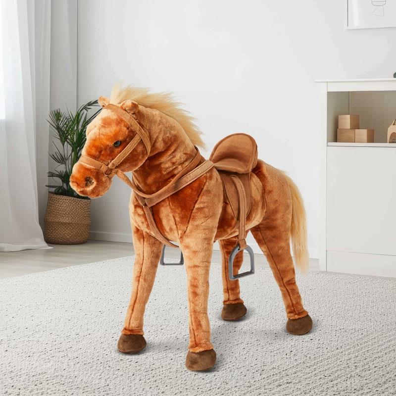 Load image into Gallery viewer, Jiggle &amp; Giggle Large Standing Soft Plush Toy Horse
