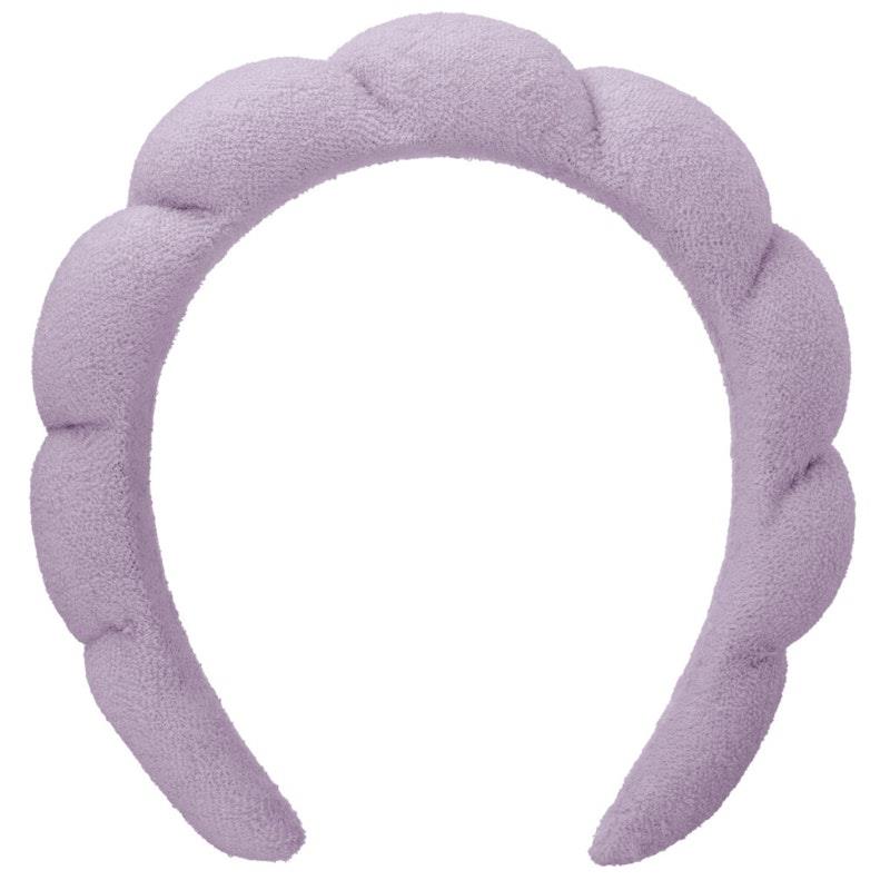 Load image into Gallery viewer, Ellodi Spa Headband &amp; Wristband Set Purple
