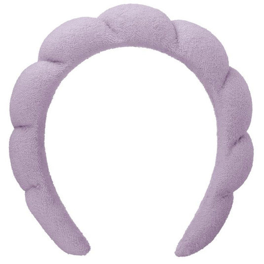Ellodi Spa Headband & Wristband Set Purple