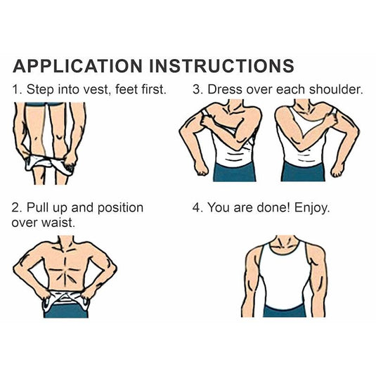 BodyAssist Compression Slimming & Shaping Body Vest White X-Large