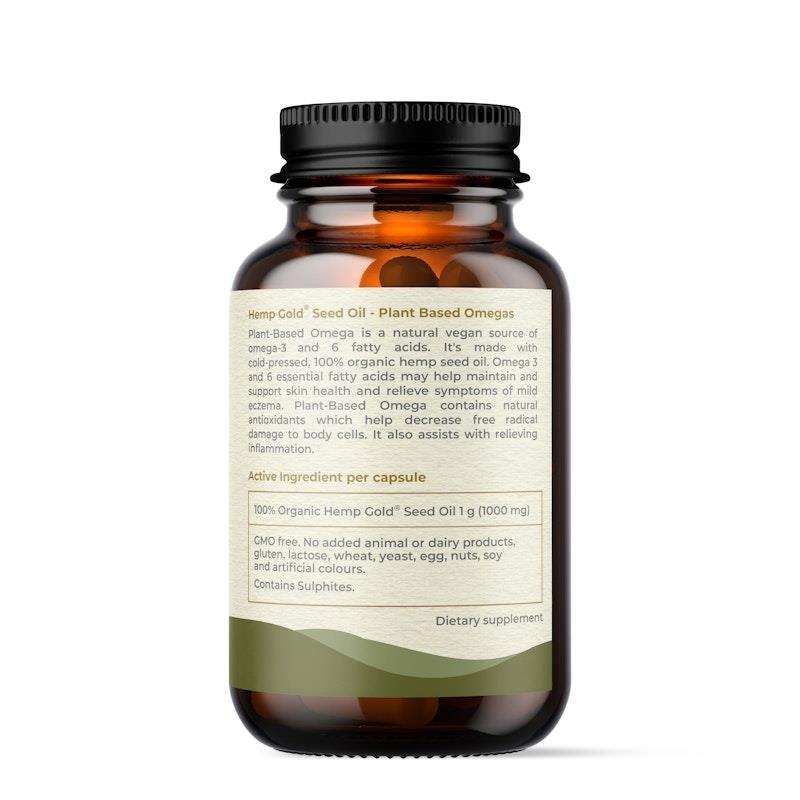 Load image into Gallery viewer, Hemp Foods Australia Plant-Based Omega Capsules 60 Capsules Single Unit
