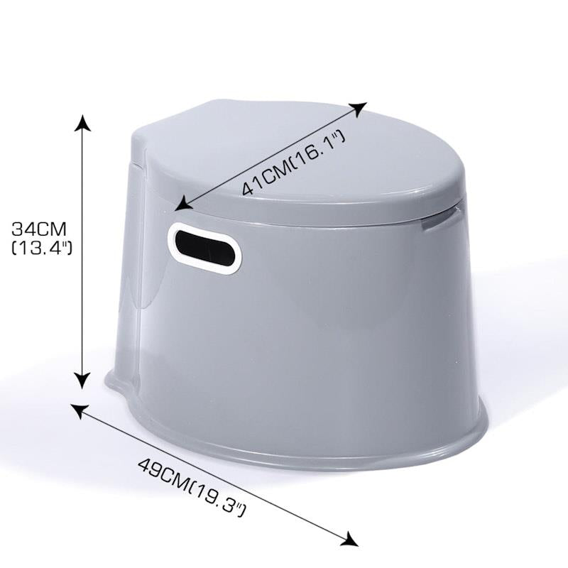 Load image into Gallery viewer, Traderight 6L Camping Toilet Outdoor Portable Potty Caravan Travel Boating Bucket Brush 1Unit
