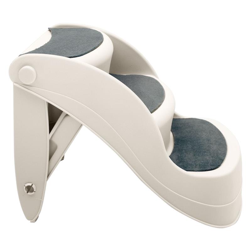 Load image into Gallery viewer, Furtastic 38cm Foldable Pet Stairs Ramp White
