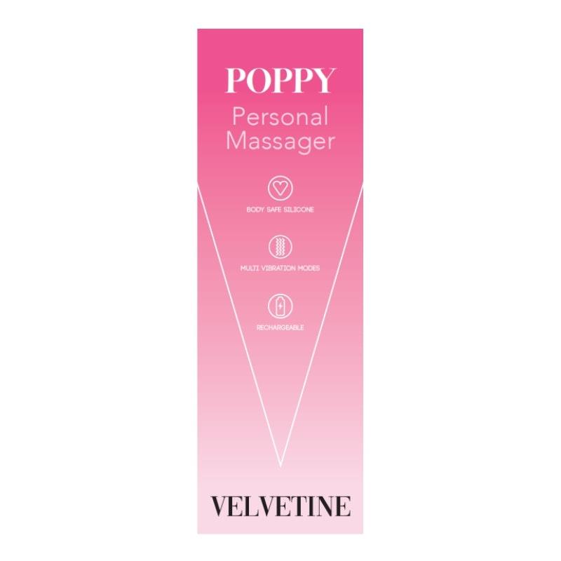 Load image into Gallery viewer, Velvetine Poppy Vibrating Bullet Pink 1pc

