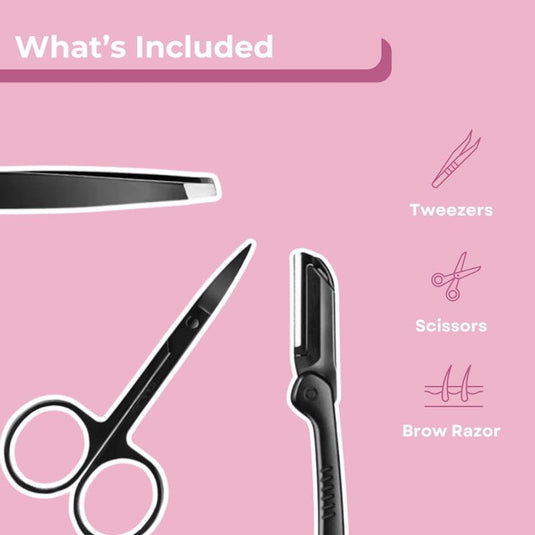 The Brow Technicians 3 in 1 Eyebrow Grooming Kit - Brow Shaping Tools Set