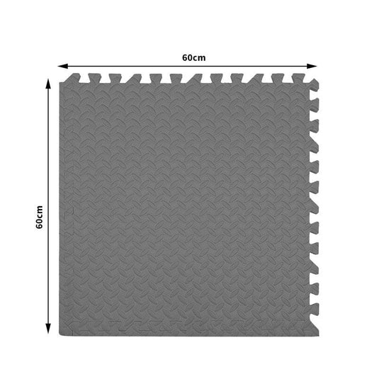 BoPeep EVA Foam Kids Play Mat Floor Baby Crawling Interlocking Waterproof Grey 4Pack