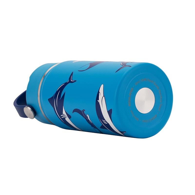 Load image into Gallery viewer, Cheeki 400ml Insulated Little Adventurer Bottle Sharks
