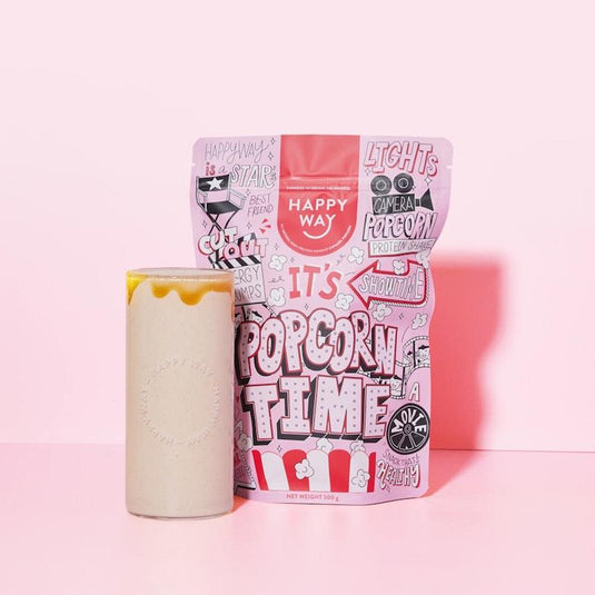 Happy Way Caramel Popcorn Whey Protein Powder 500g