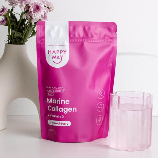 Happy Way Mixed Berry Marine Collagen Powder 250g