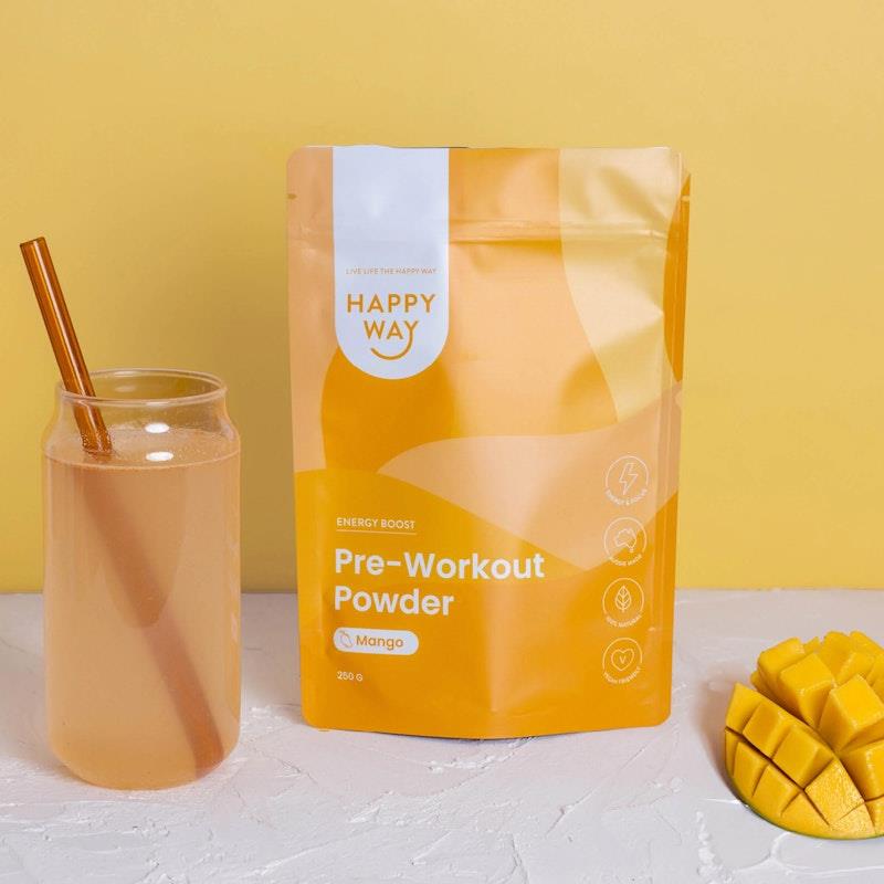 Load image into Gallery viewer, Happy Way Mango Pre-workout 250g
