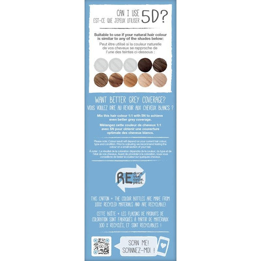 Tints of Nature 5D Natural Light Golden Brown Permanent Hair Dye 130ml