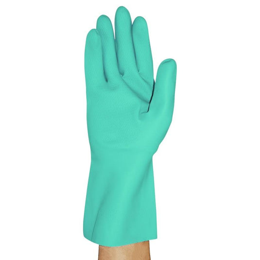 Skin Shield Silver Lined Natural Rubber Gloves Vanilla Scented Pair Green Size 10-10.5