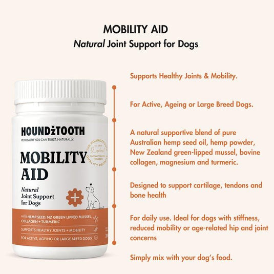 HOUNDZTOOTH Hemp Mobility Aid Health Supplement for Dogs 200g