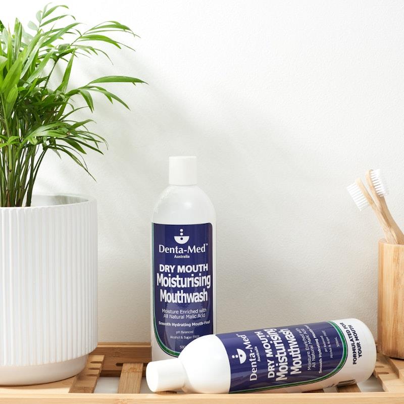 Load image into Gallery viewer, Denta-Med Dry Mouth Moisturising Mouthwash 500mL value bottle 1pc
