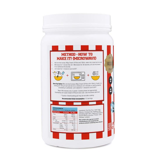 Adonis Gear Sweet Cream Of Rice (Carbohydrates) - Coconut Vanilla 1kg 25Serves