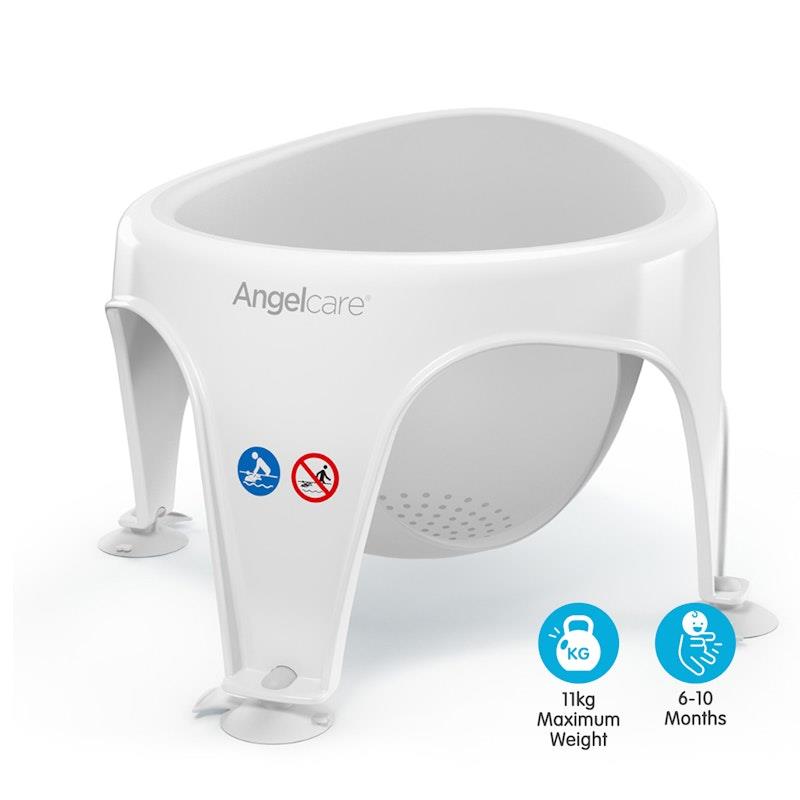Load image into Gallery viewer, Angelcare Baby Bath Soft Touch Ring Seat Grey
