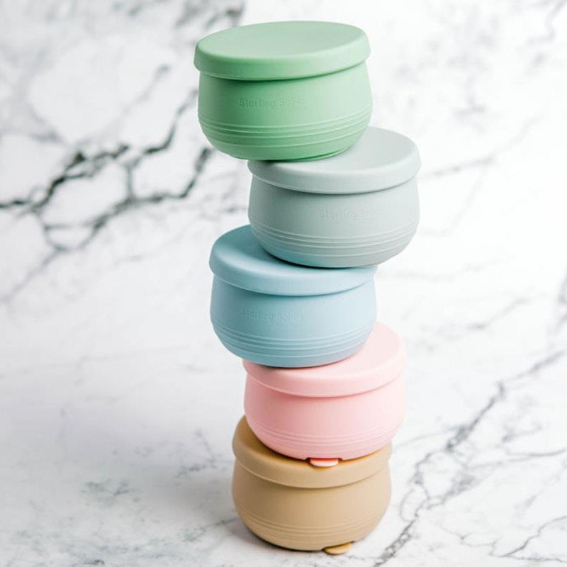 Load image into Gallery viewer, Starting Solids Australia Suckie Scoop Mini Bowl Set Fairy Floss
