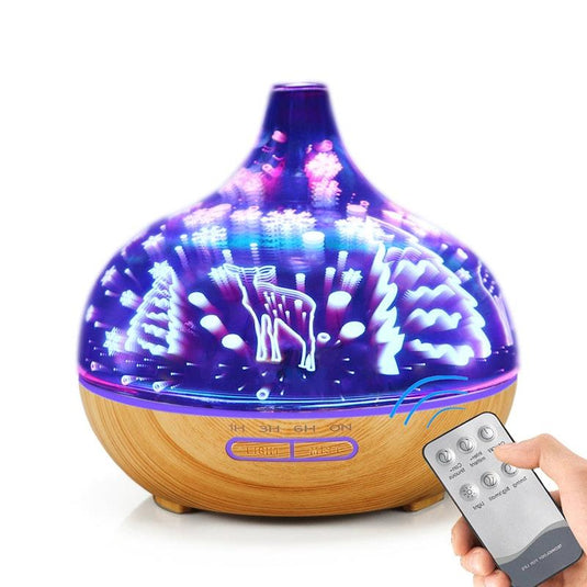 Traderight Aroma Diffuser Aromatherapy Ultrasonic Humidifier Essential Oil Purifier Deer 1Unit