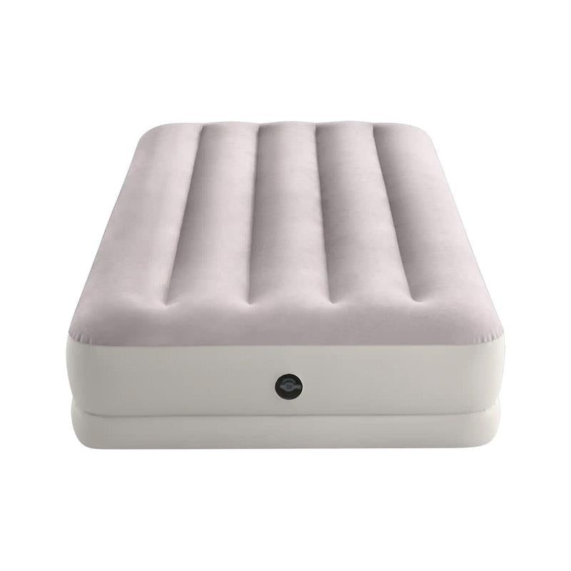 Load image into Gallery viewer, Intex Dura-Beam Prestige Mid-Rise Inflatable Twin Airbed with USB Pump Cream
