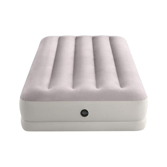 Intex Dura-Beam Prestige Mid-Rise Inflatable Twin Airbed with USB Pump Cream