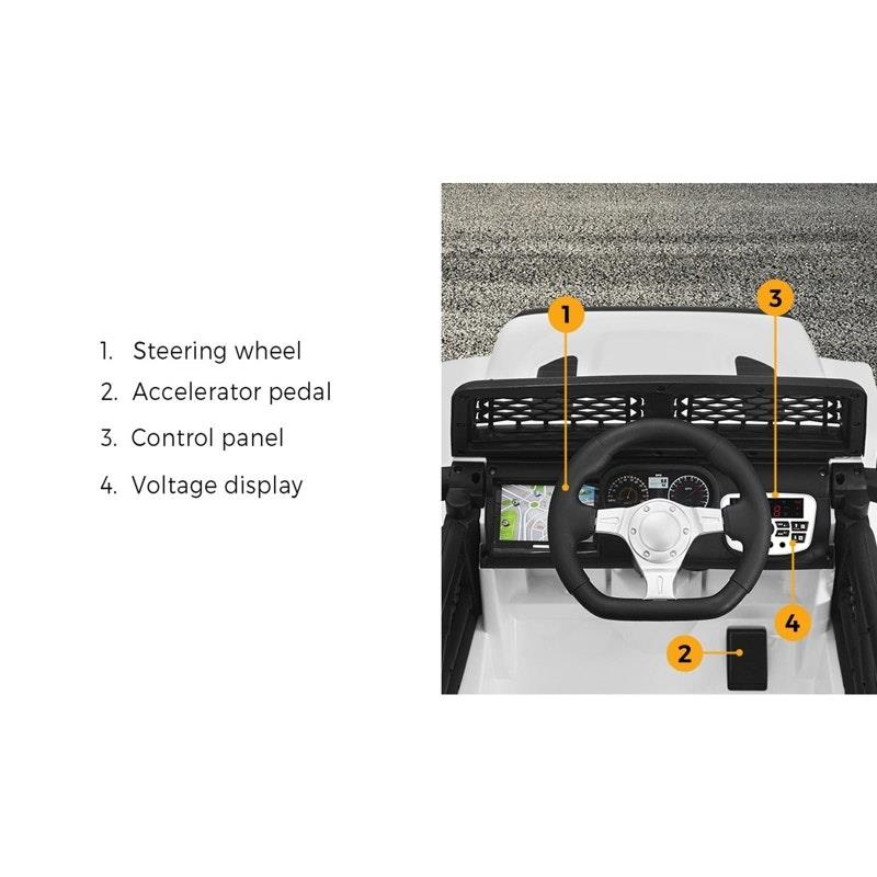 Load image into Gallery viewer, Mazam Kids Ride On Car Electric Toys Jeep White
