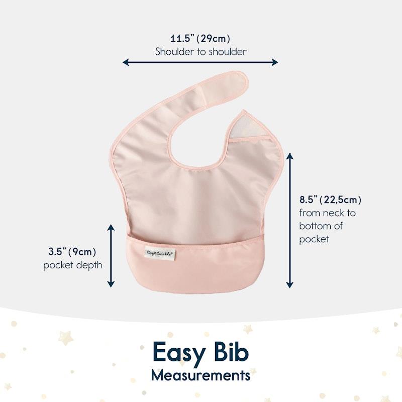 Load image into Gallery viewer, Tiny Twinkle - Mess-proof Easy Bib - Solid Girl Set of 3
