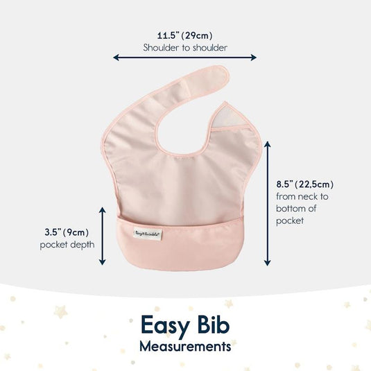 Tiny Twinkle - Mess-proof Easy Bib - Solid Girl Set of 3