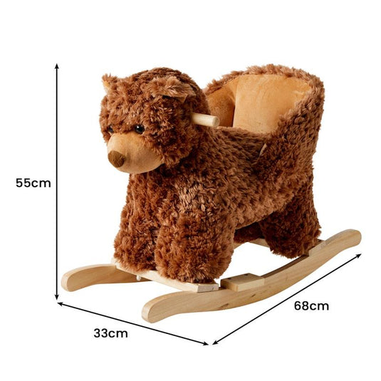 Jiggle & Giggle Soft Plush Toy Rocker Bear
