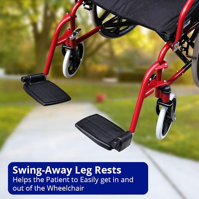 Load image into Gallery viewer, Livingstone Wheelchair Heavy Duty Seat Width 51cm Red Each
