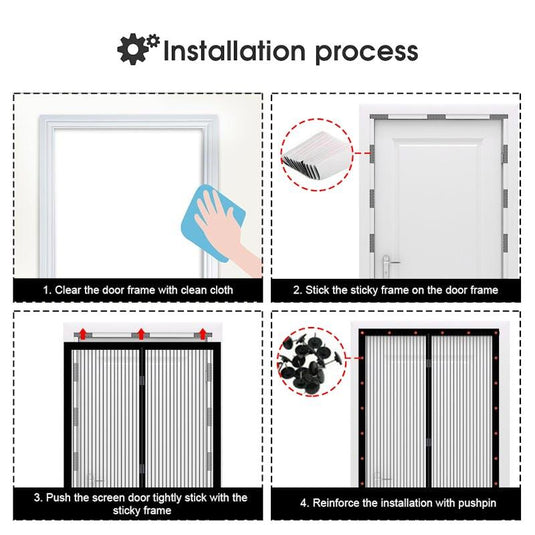 Living Today Instant Fly Screen, Mosquito, Insect, and Bug Free Curtain 1Pack