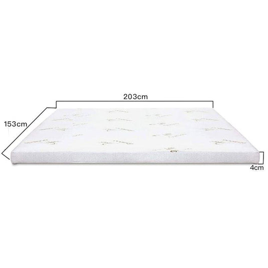 Clevinger 4cm Memory Foam Mattress Topper with Bamboo Cover - Queen 1pc