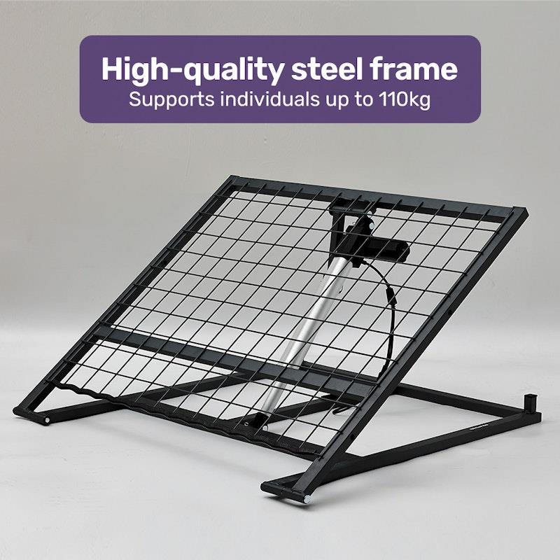 Load image into Gallery viewer, Equipmed Electric Adjustable Bed Backrest Full Length Grey
