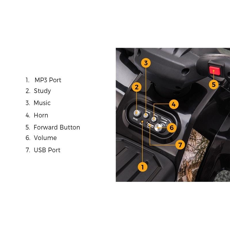 Load image into Gallery viewer, Mazam Ride On Car Electric ATV Bike Vehicle for Toddlers Kids Black
