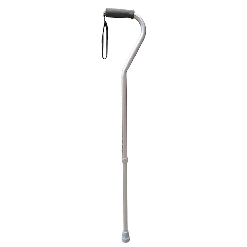 Load image into Gallery viewer, Livingstone Walking Stick Swan Neck Aluminium Adjustable 78-100 cm Silver
