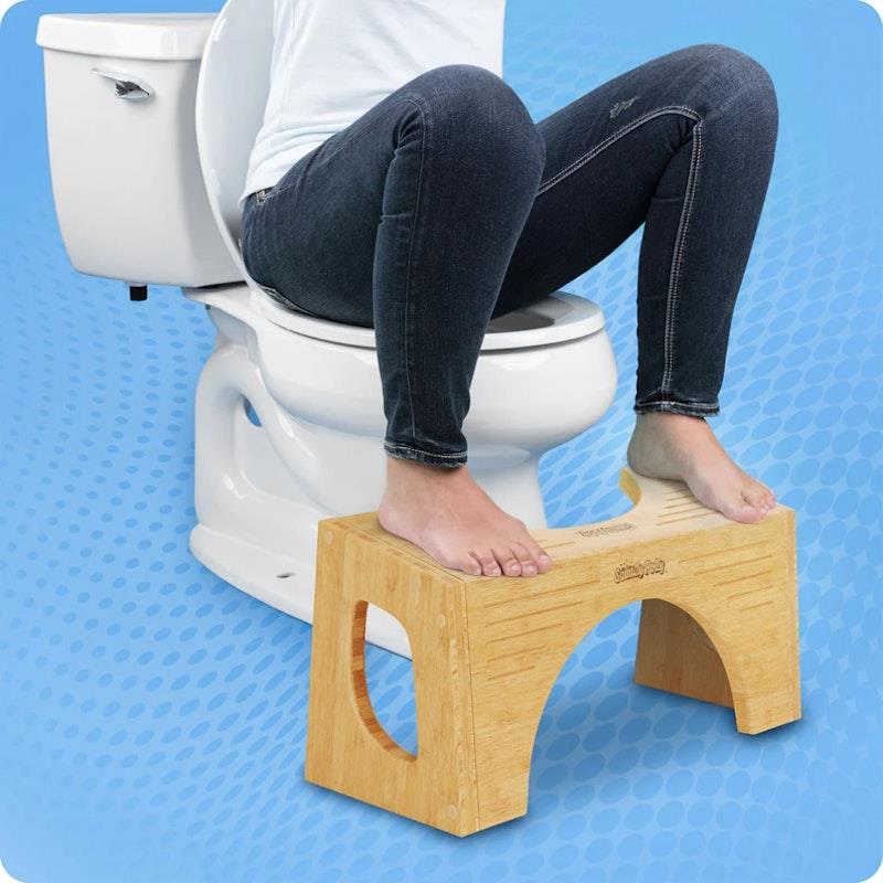 Load image into Gallery viewer, Squatty Potty Flip Bamboo Stool 7 &amp; 9 Inch
