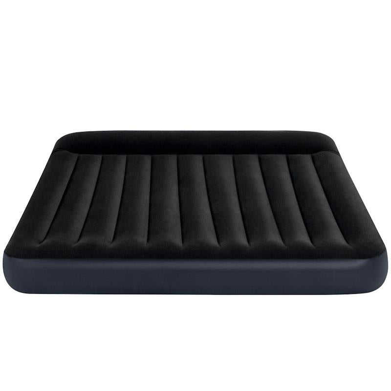 Load image into Gallery viewer, Intex Dura-Beam Classic Inflatable Airbed Mattress w/ Pillow Rest Black King
