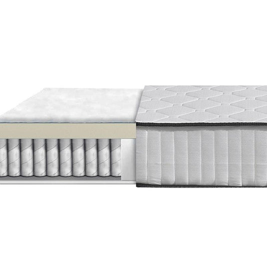 DreamZ Spring Mattress Bed Pocket Tight Top Foam Medium Firm 20CM Queen