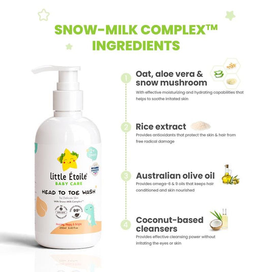 Little Etoile Head to Toe Wash for Delicate Skin (2+ Years) 250ml