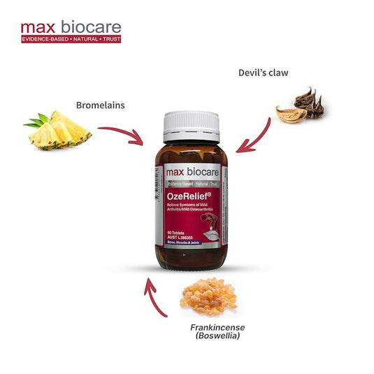 Max Biocare OzeRelief 90Tablets