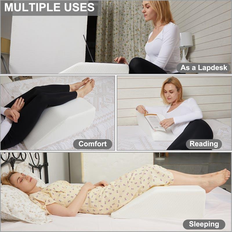 Load image into Gallery viewer, Clevinger Memory Foam Bed Wedge Leg Support Elevation Pillow 1pc
