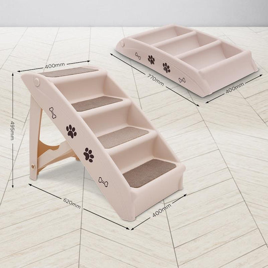 Furtastic 50cm Foldable Step Ladder Stairs 1Piece
