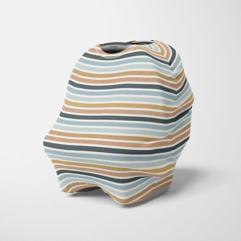 Load image into Gallery viewer, Zoe Sage 5 in 1 Multi-Use Mama Cover Retro Stripes 1pc

