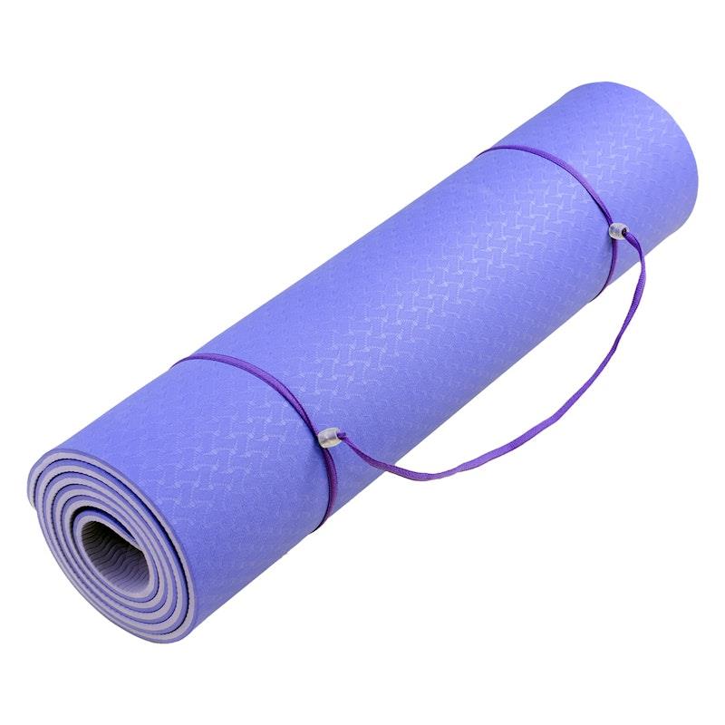 Load image into Gallery viewer, Powertrain TPE Pilates Exercise Yoga Mat 8mm Light Purple
