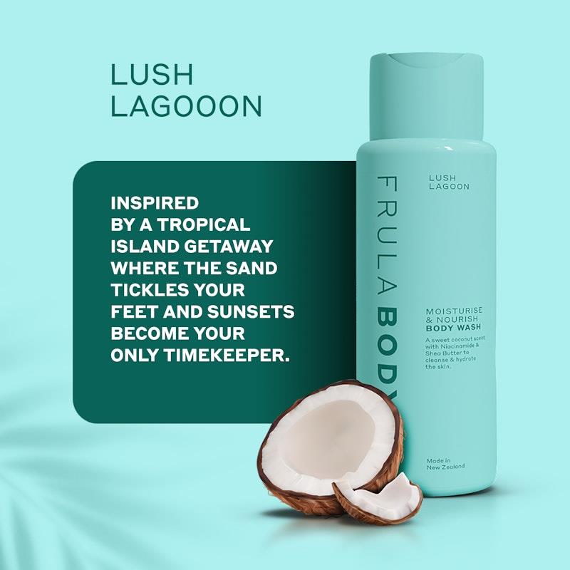 Load image into Gallery viewer, Frula Lush Lagoon Body Wash 400ml
