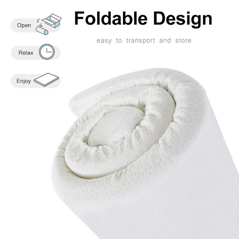 Load image into Gallery viewer, Clevinger 4cm Memory Foam Mattress Protector with Bamboo Cover - Single 1pc
