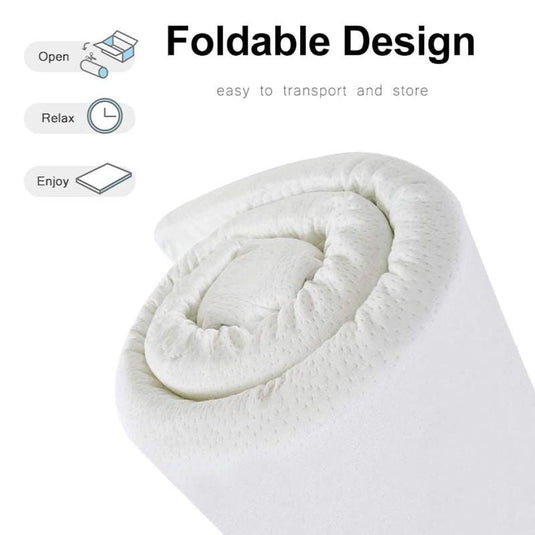 Clevinger 4cm Memory Foam Mattress Protector with Bamboo Cover - Single 1pc
